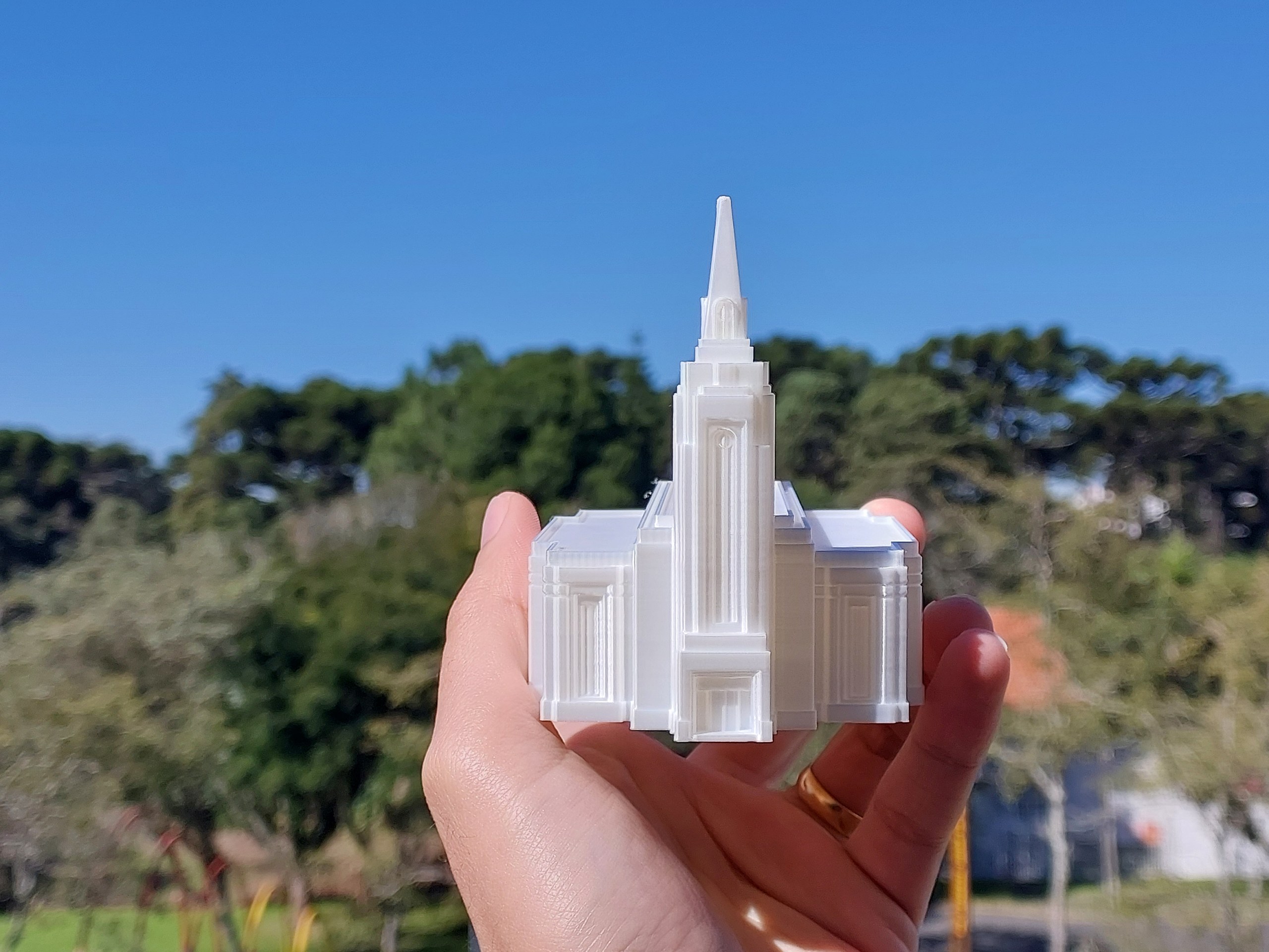 Miniatura do Templo de Curitiba 12cm — foto 5