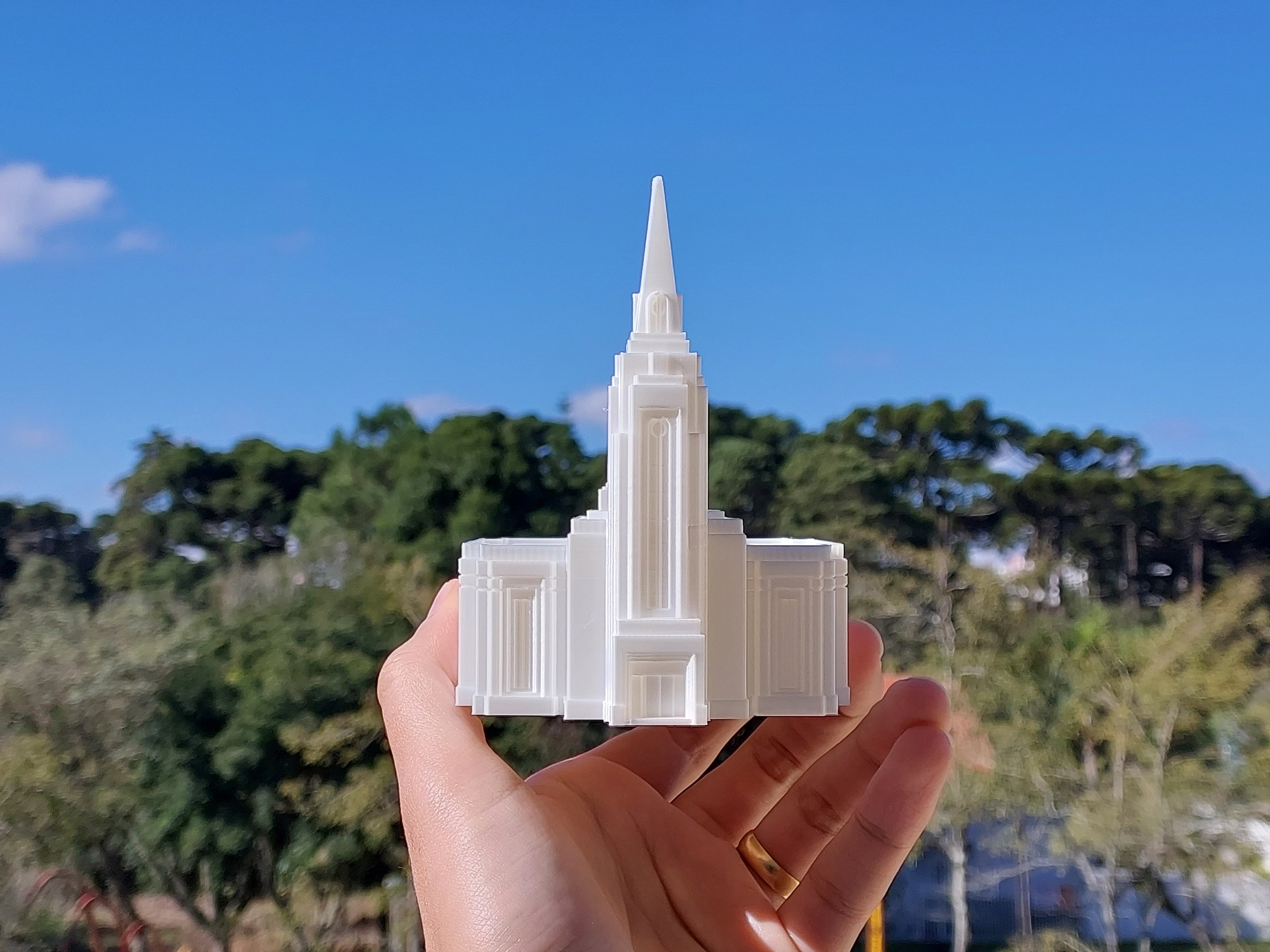 Miniatura do Templo de Curitiba 14cm — foto 5