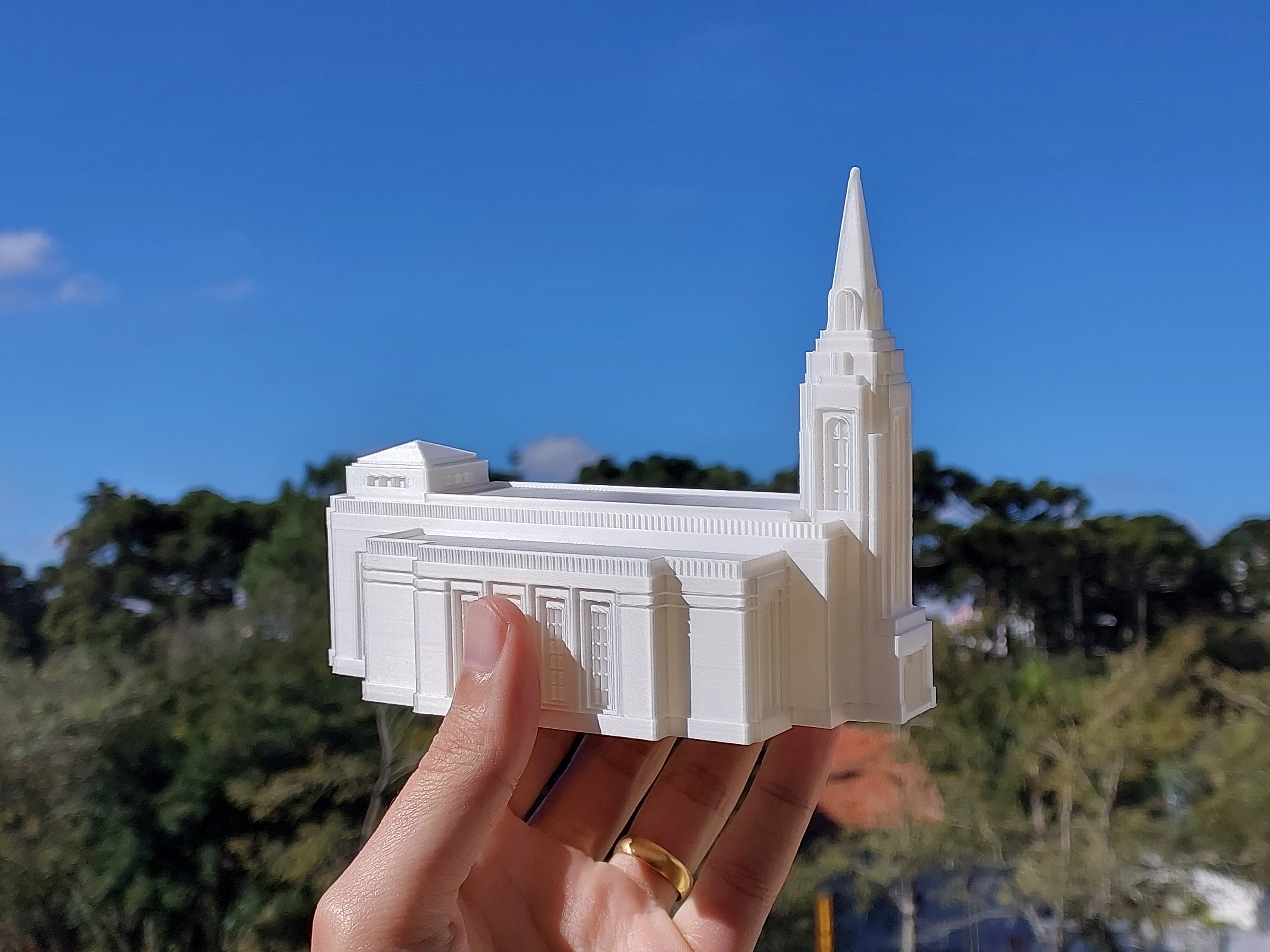 Miniatura do Templo de Curitiba 14cm — foto 6