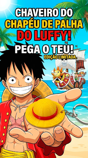 Chaveiro do Chapéu de Palha do Luffy