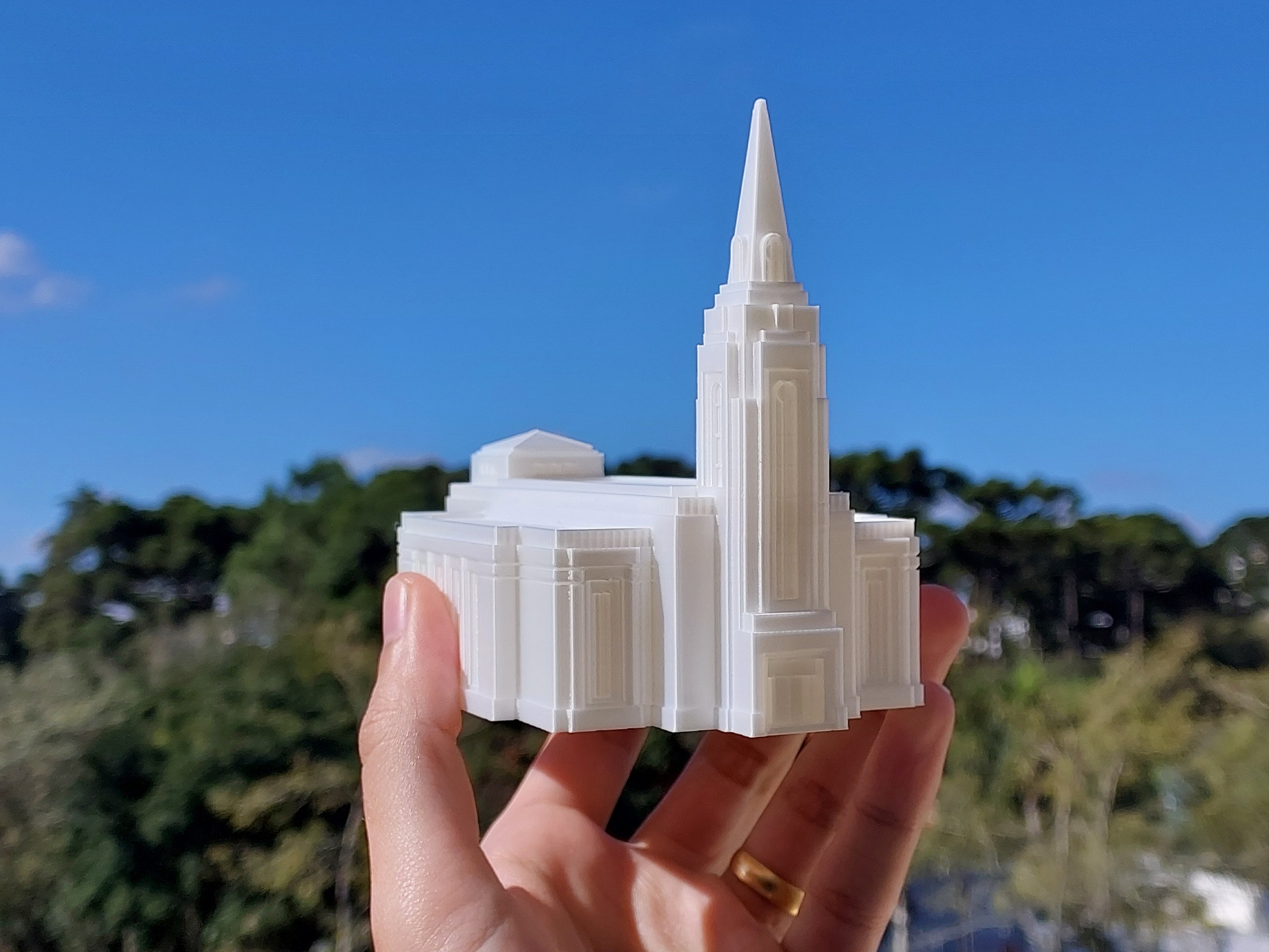 Miniatura do Templo de Curitiba 14cm — foto 2