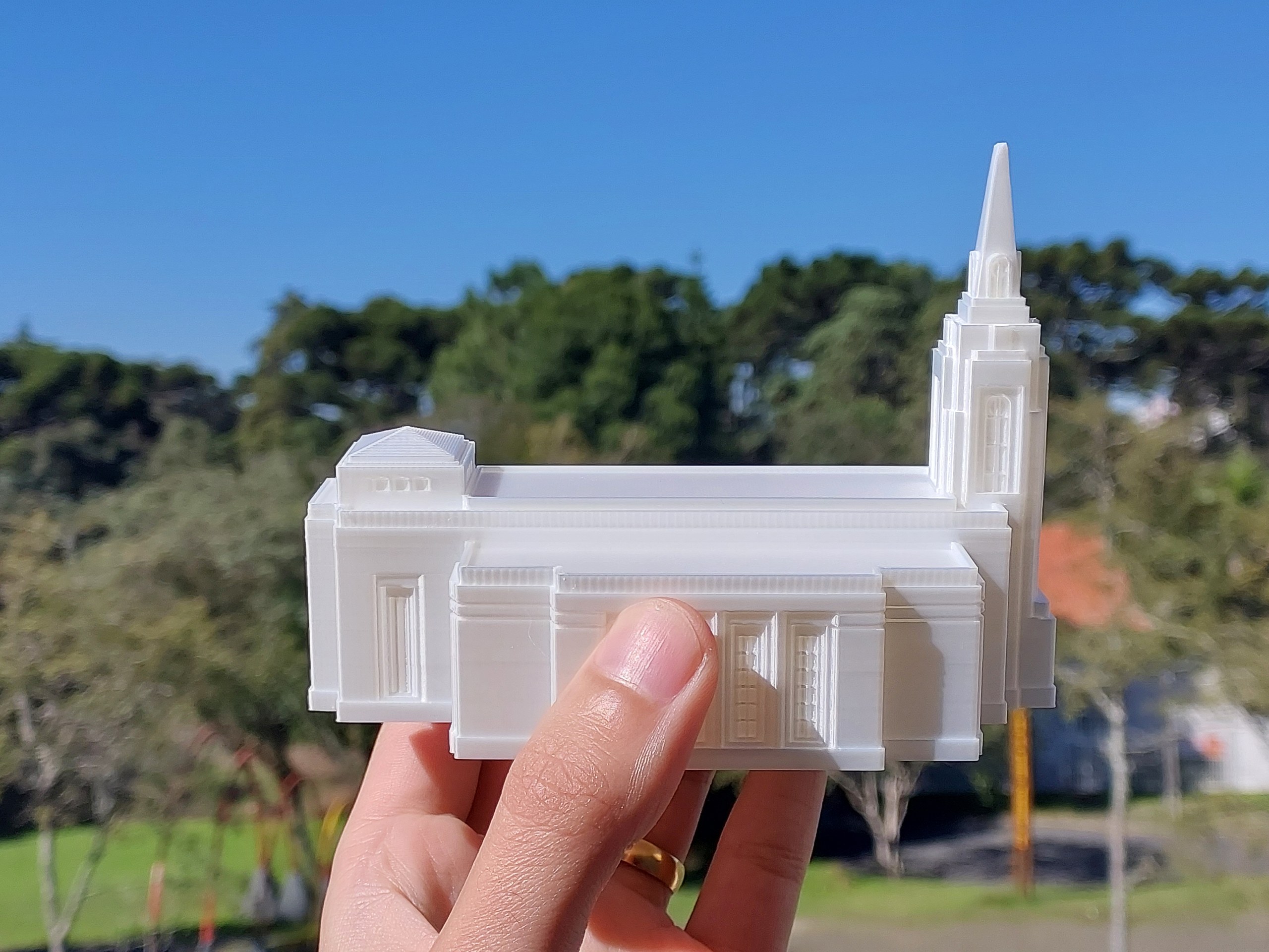 Miniatura do Templo de Curitiba 12cm — foto 4
